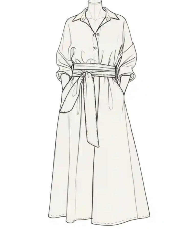 Georgia Dress Paper Sewing Pattern, Ciao Patterns