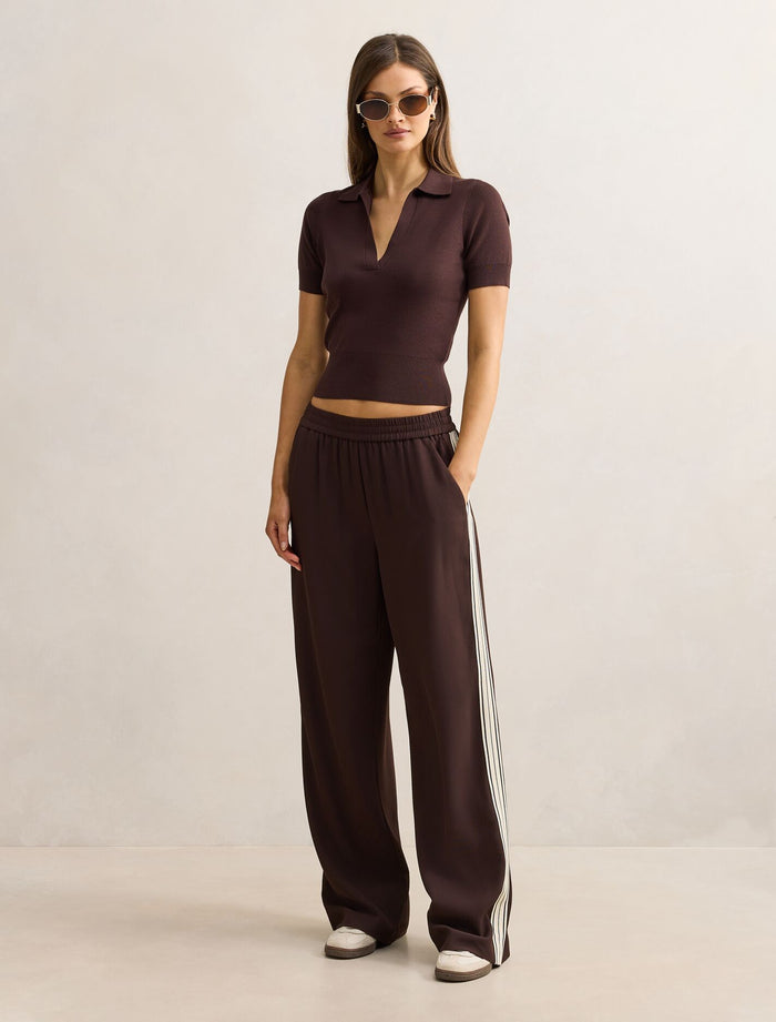 Gia Knit Polo Top Forever New
