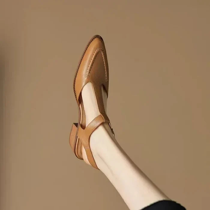 Gianna | Classic Buckle Vegan Leather Shoes