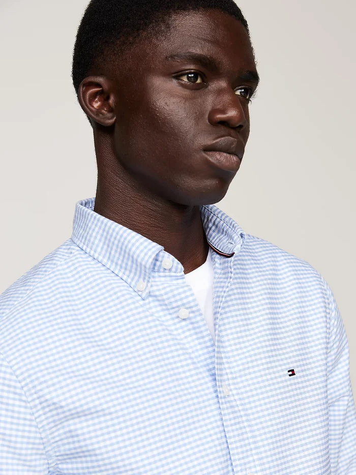 Gingham Oxford Shirt in Blue