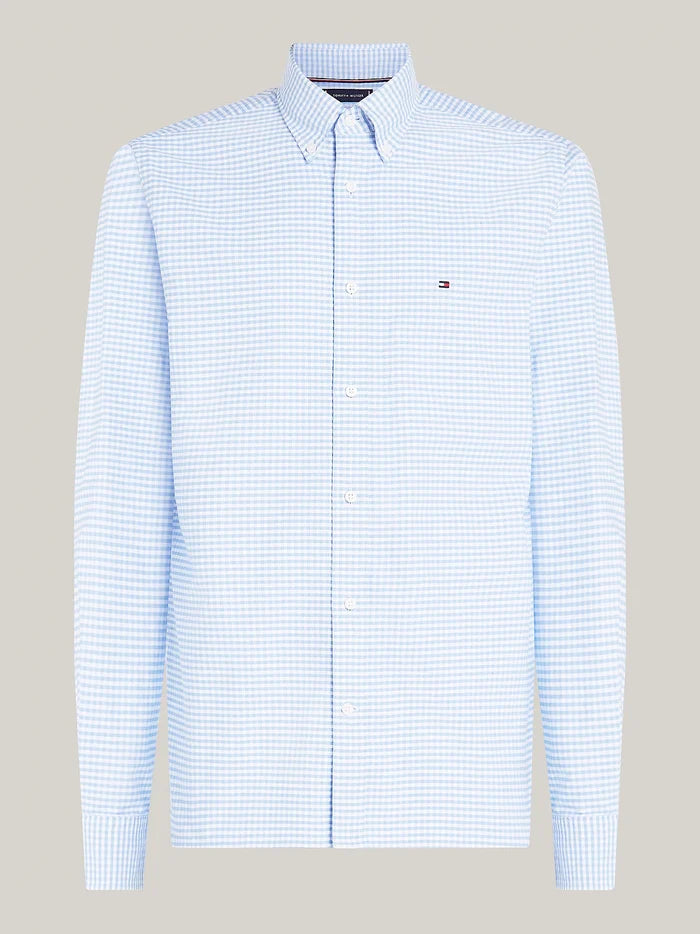 Gingham Oxford Shirt in Blue