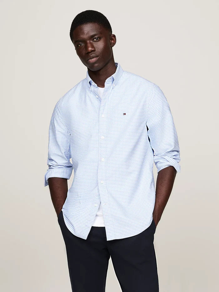 Gingham Oxford Shirt in Blue