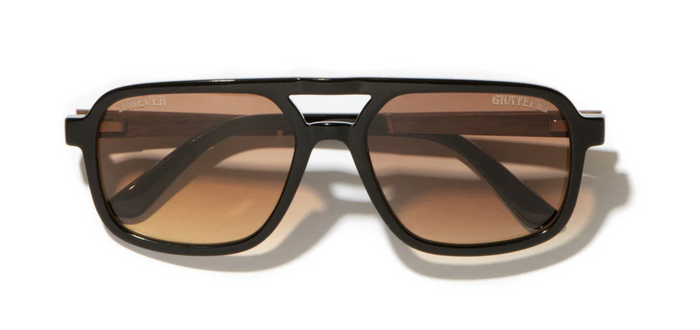 Glacier: Black// Grateful Dead Bears engraved- HD Plus Brown Fade