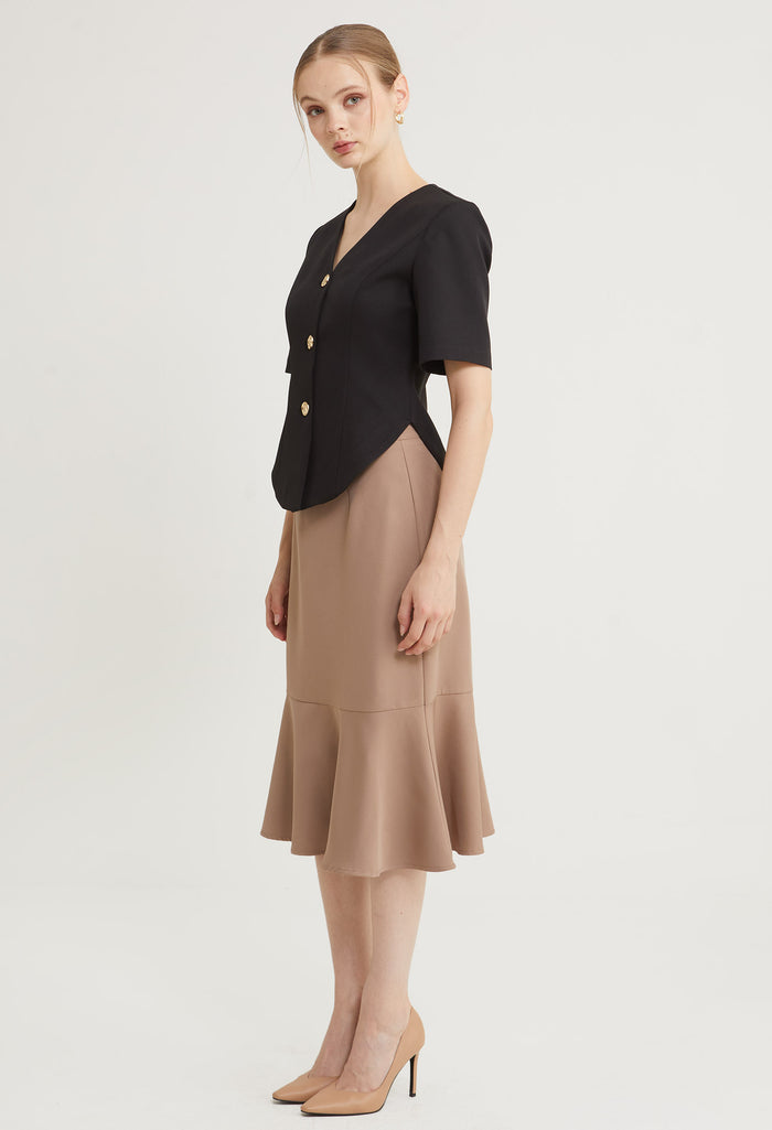 Golden Muse Cinched Top