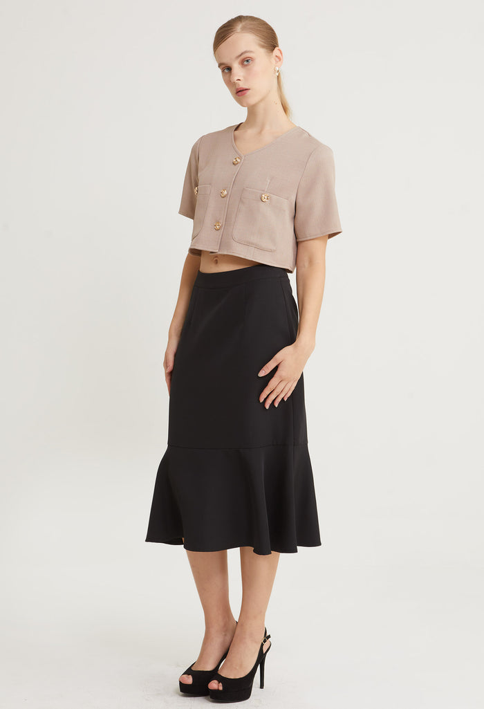 Golden Muse Cropped Length Top