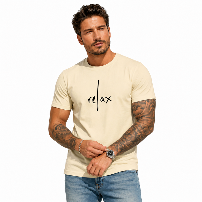Hip hop t shirt styled with relaxed jeans and sneakers
