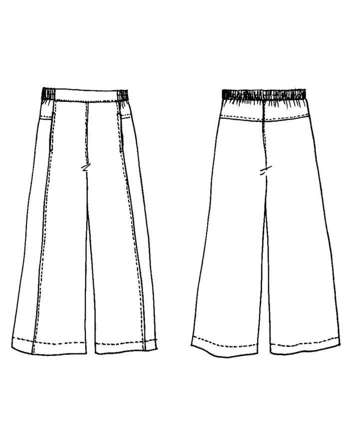 Grazia Culottes Sewing Pattern, Tessuti