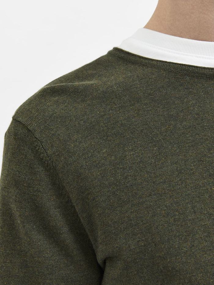 Green Crew Neck Pullover