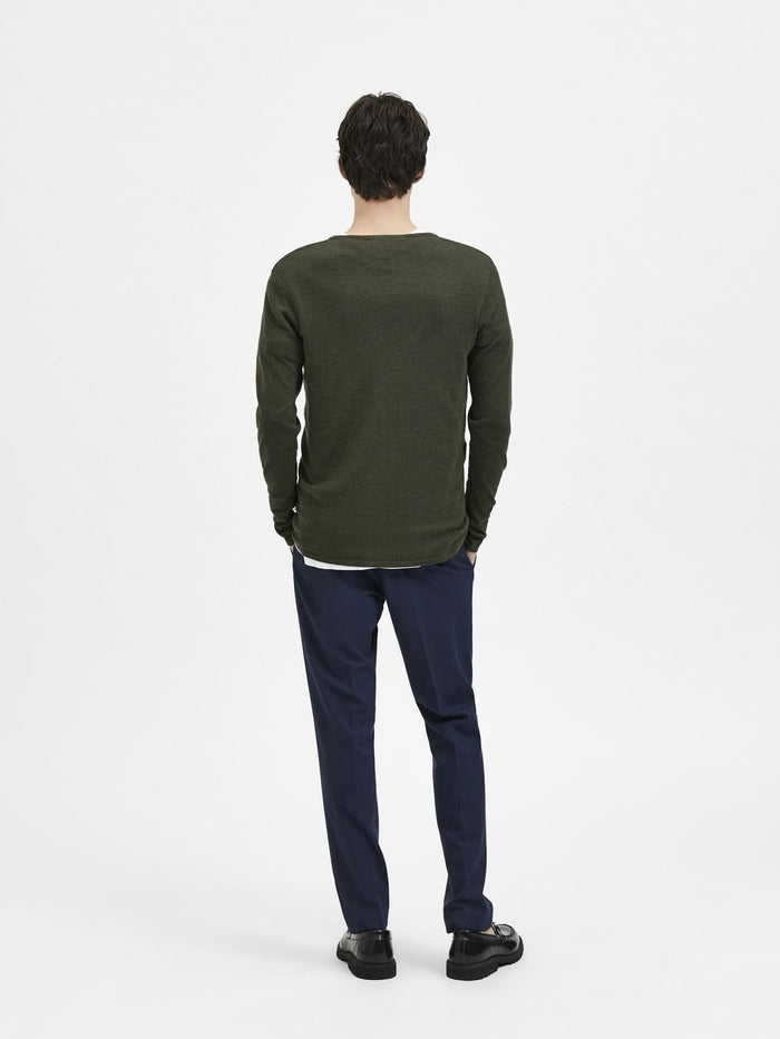 Green Crew Neck Pullover
