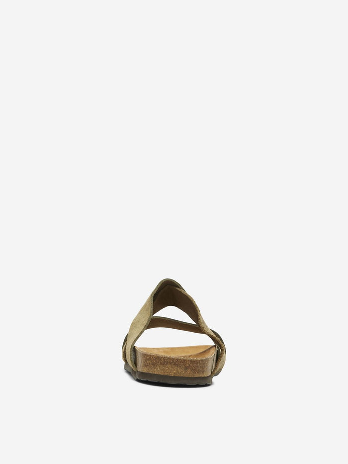 Green Slider Sandals