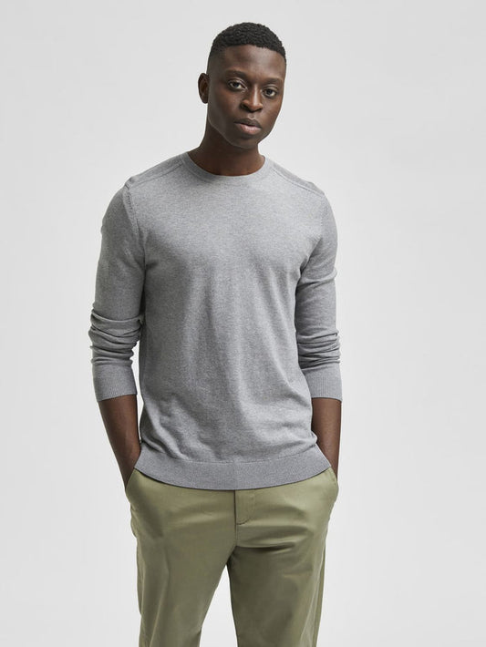 Grey Crew Neck Pullover
