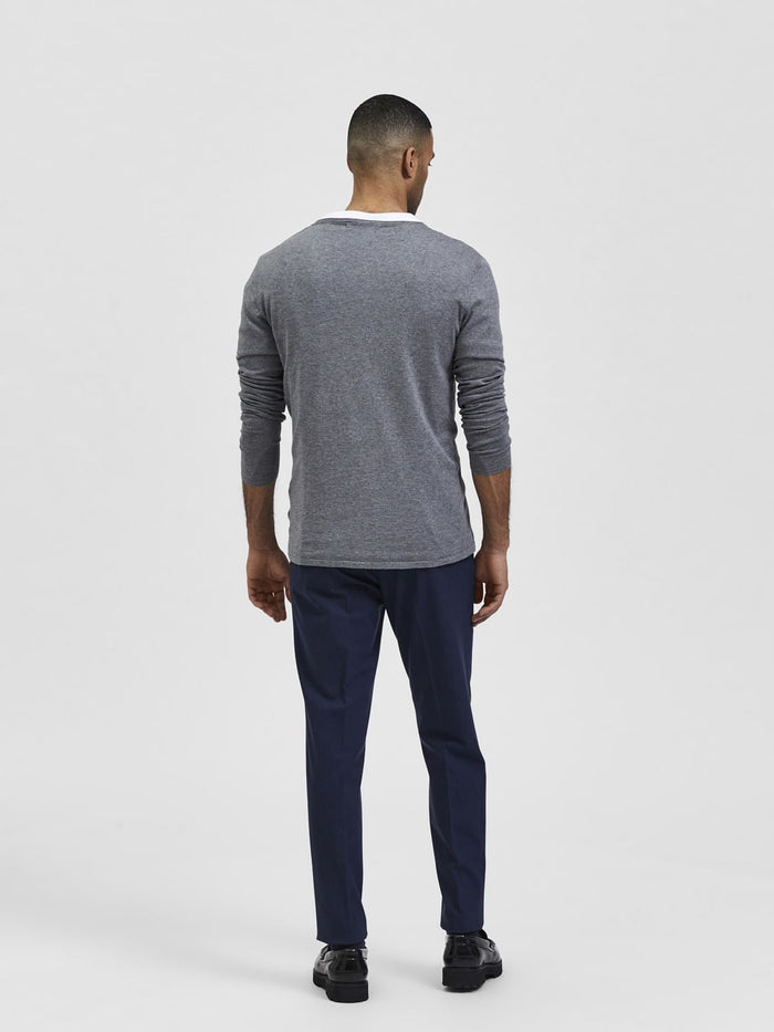 Grey Crew Neck Pullover