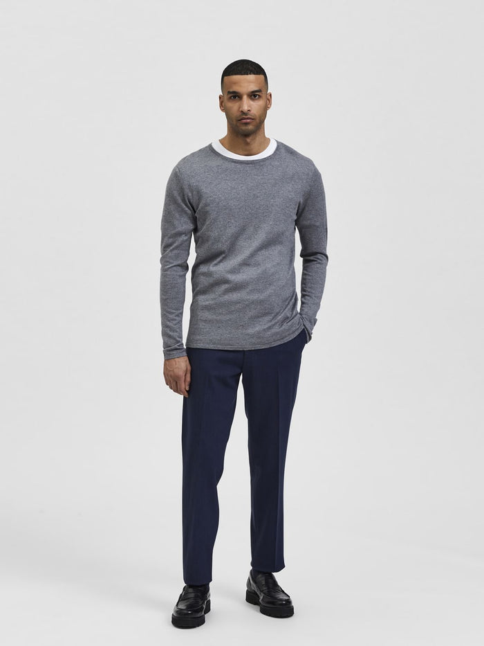 Grey Crew Neck Pullover