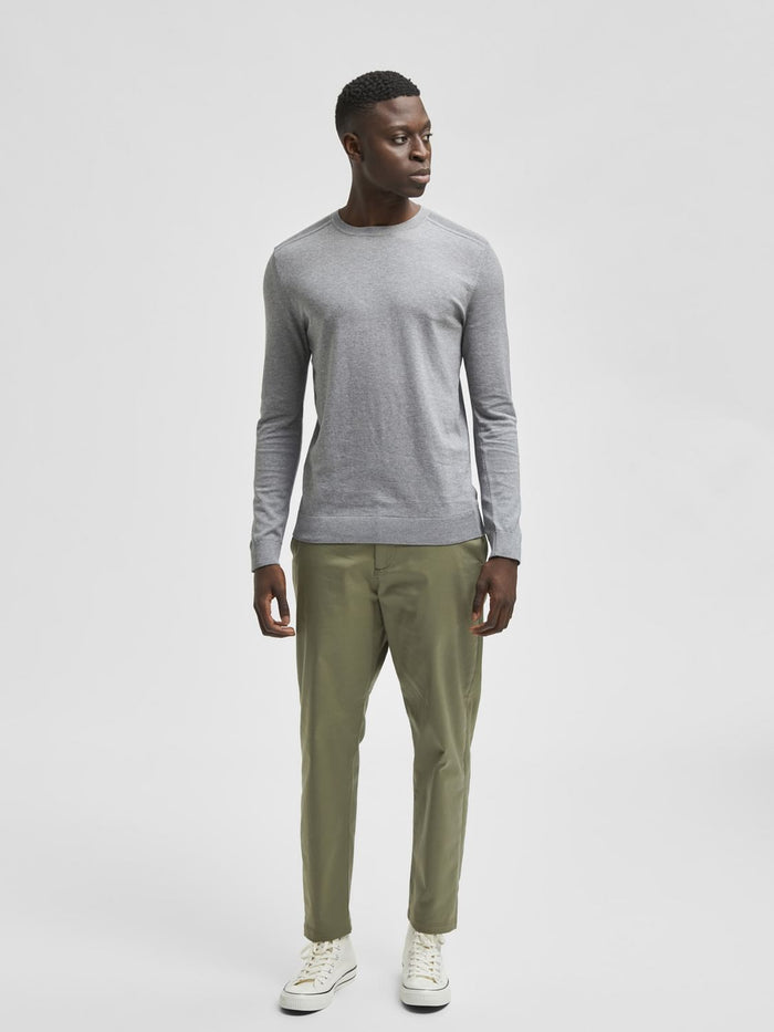 Grey Crew Neck Pullover