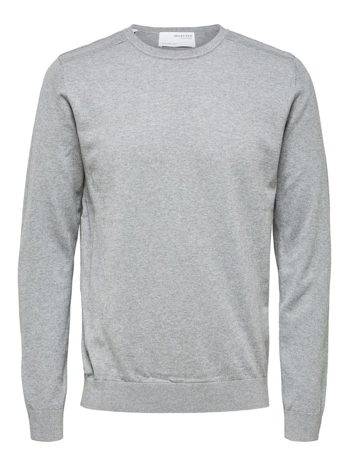 Grey Crew Neck Pullover