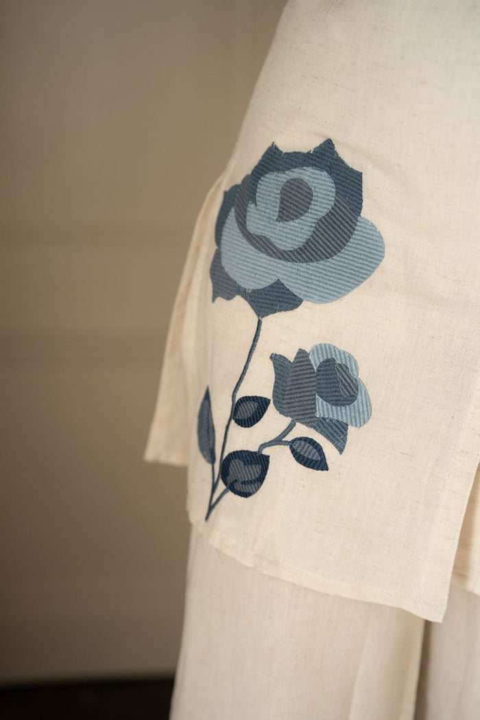 Gyana Embroidered Off White Coord Set