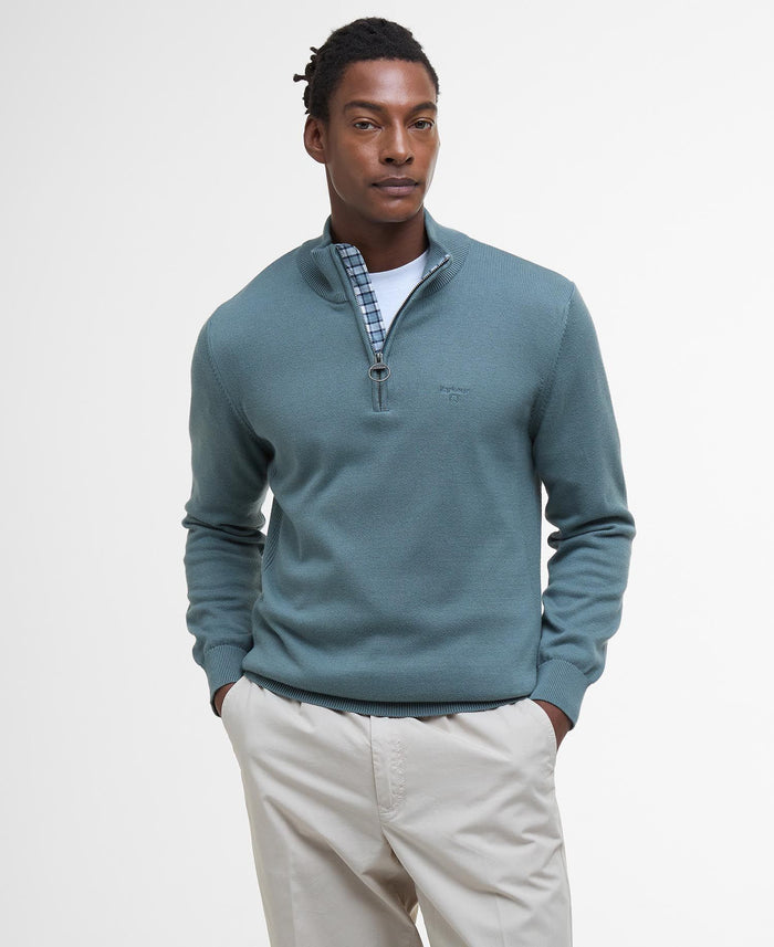 Half Zip Jumper in Teal