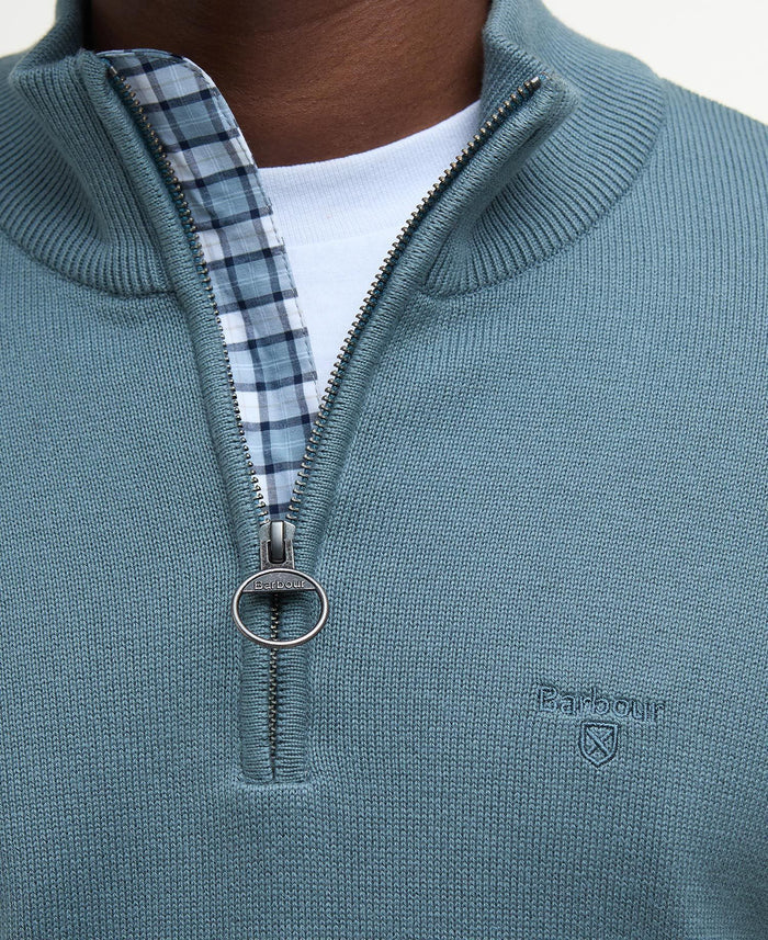 Half Zip Jumper in Teal
