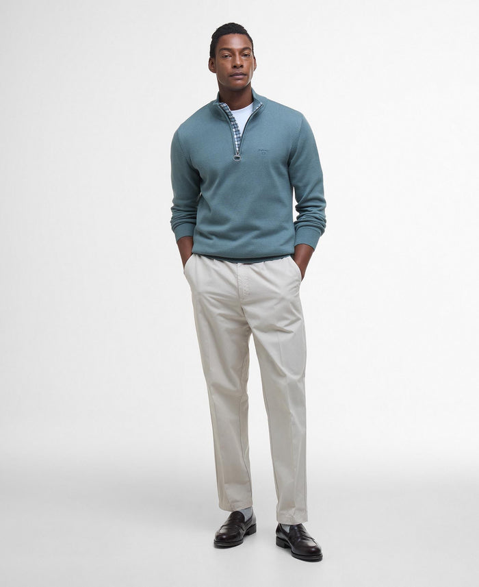 Half Zip Jumper in Teal