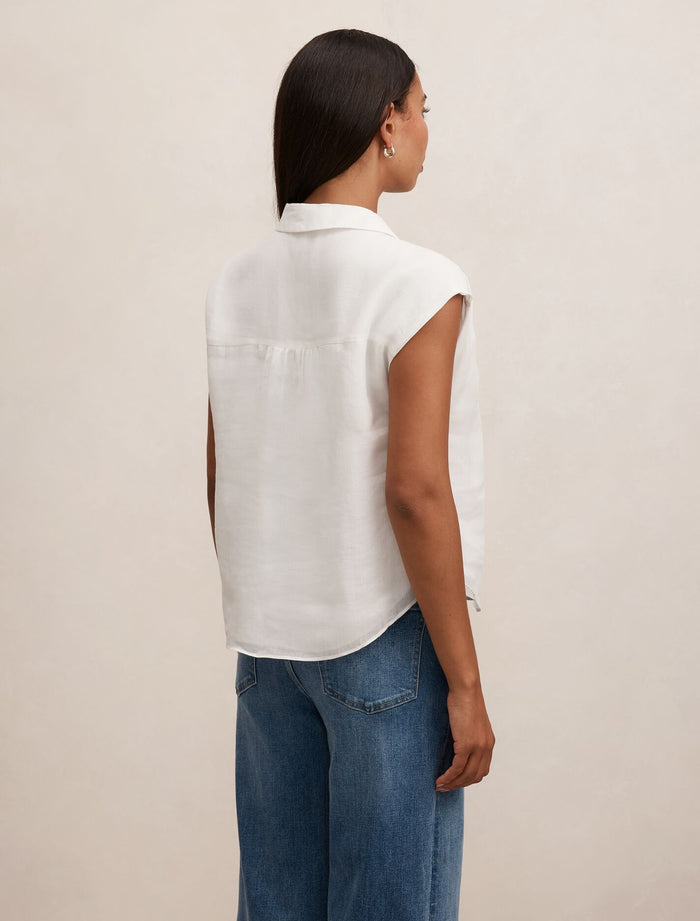 Haven Gathered Sleeveless Blouse Forever New