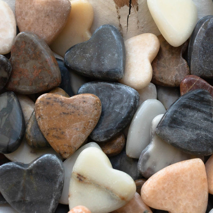 Heart Shaped River Rock - Adored A Lovely Boutique