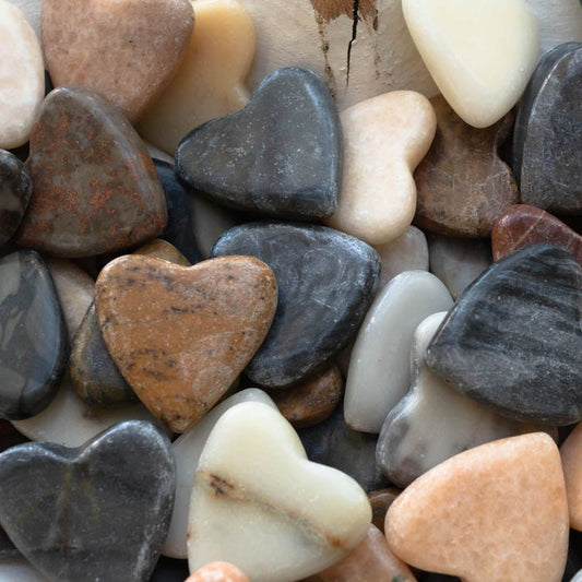 Heart Shaped River Rock - Adored A Lovely Boutique