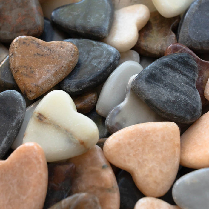 Heart Shaped River Rock - Adored A Lovely Boutique