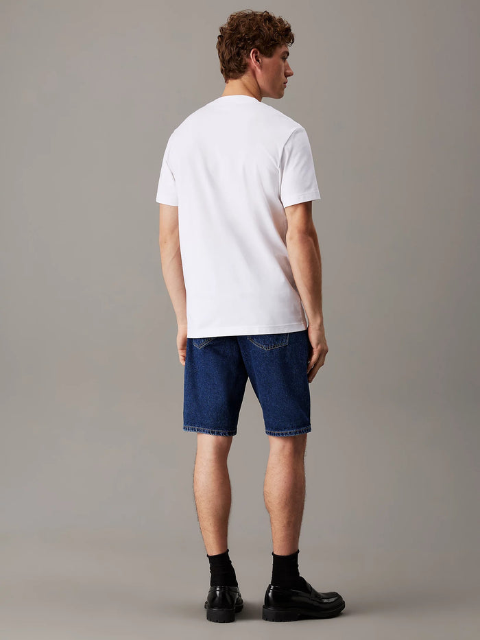 Heavy Jersey Monogram Tee in White