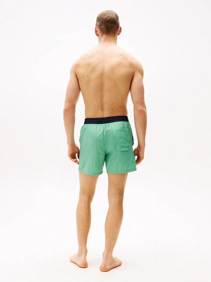 Heritage Mid Length Swim Shorts in Green
