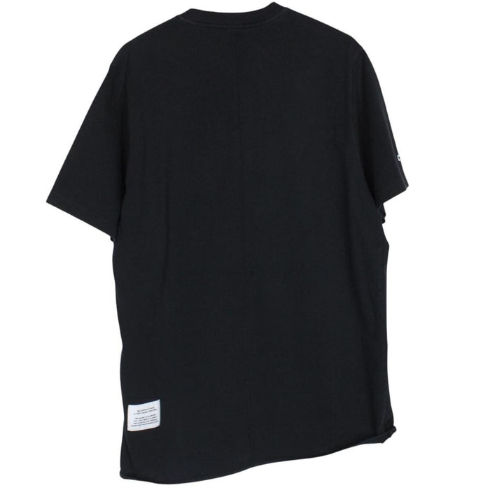 Heron Preston black pocket t-shirt with multicoloured birds print and oversized fit.