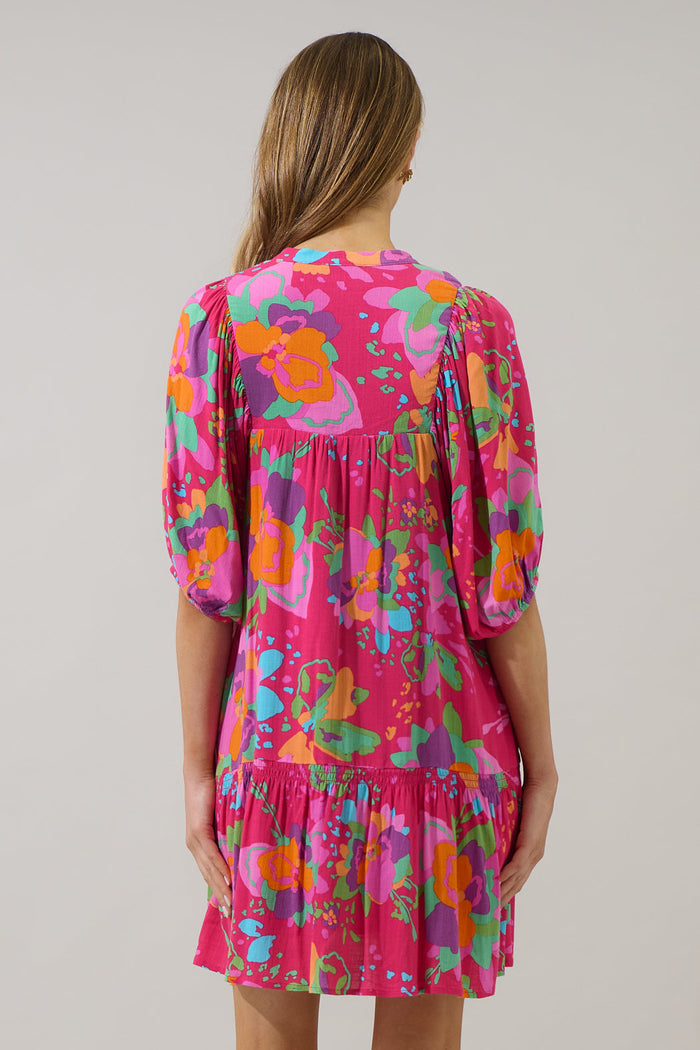 Himera Floral Maribor Shift Mini Dress