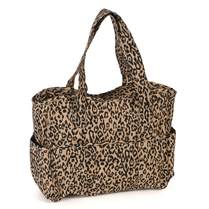 Hobby Gift: Craft Bag: Leopard: Item size: (d/w/h) 13 x 36 x 31cm. - Storage Bags