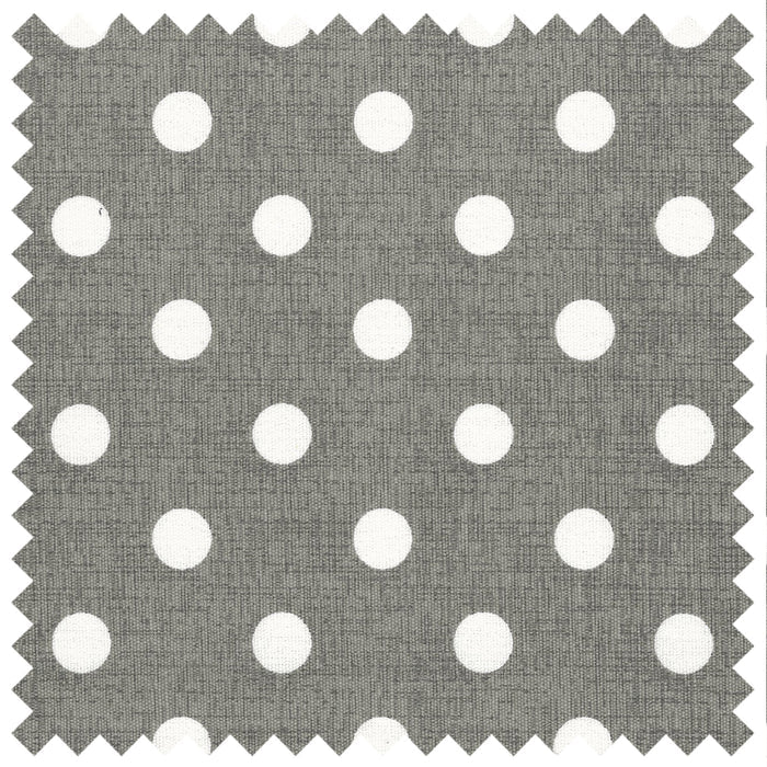 Hobby Gift: Craft Bag: Matt PVC: Grey Linen Polka Dot: Item size: (d/w/h) 13 x 36 x 31cm.