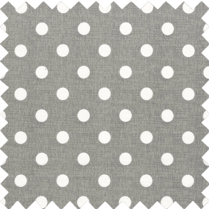 Hobby Gift: Knitting Bag with Pin Storage: Reversible: Grey Linen Polka Dot: Item size: (d/w/h) 15 x 41 x 19.5cm.