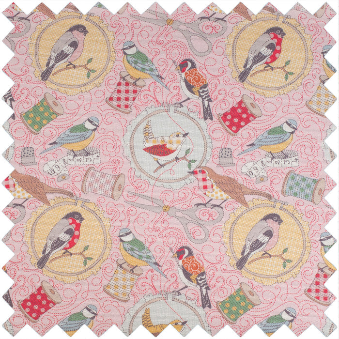 Hobby Gift: Sewing Box (L): Birds on Bobbin: Item size: (d/w/h) 23.5 x 31 x 20cm.