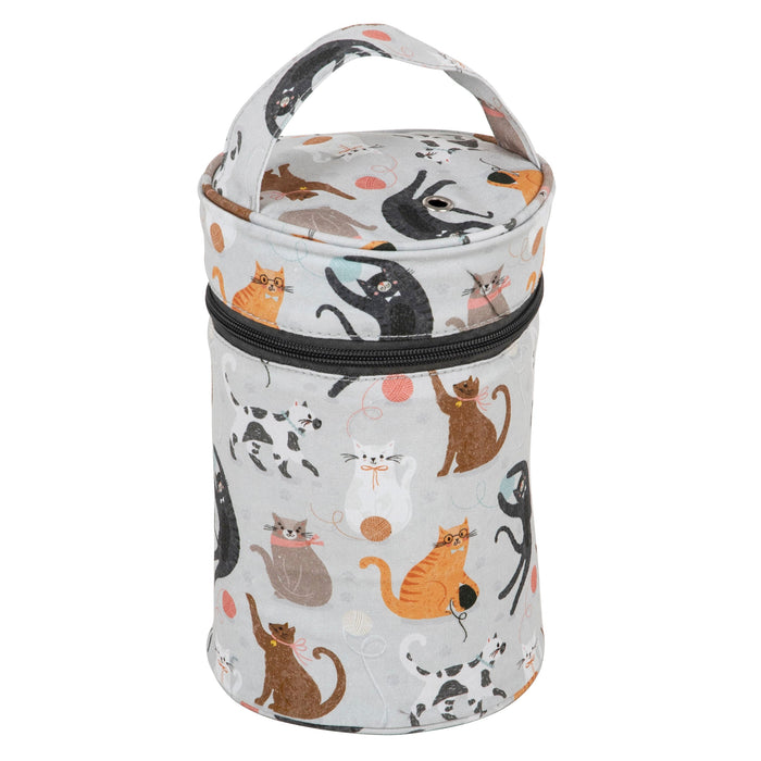 Hobby Gift: Wool Holder: Cats: Item size: (d/w/h) 14 x 14 x 22cm. - Storage Bags