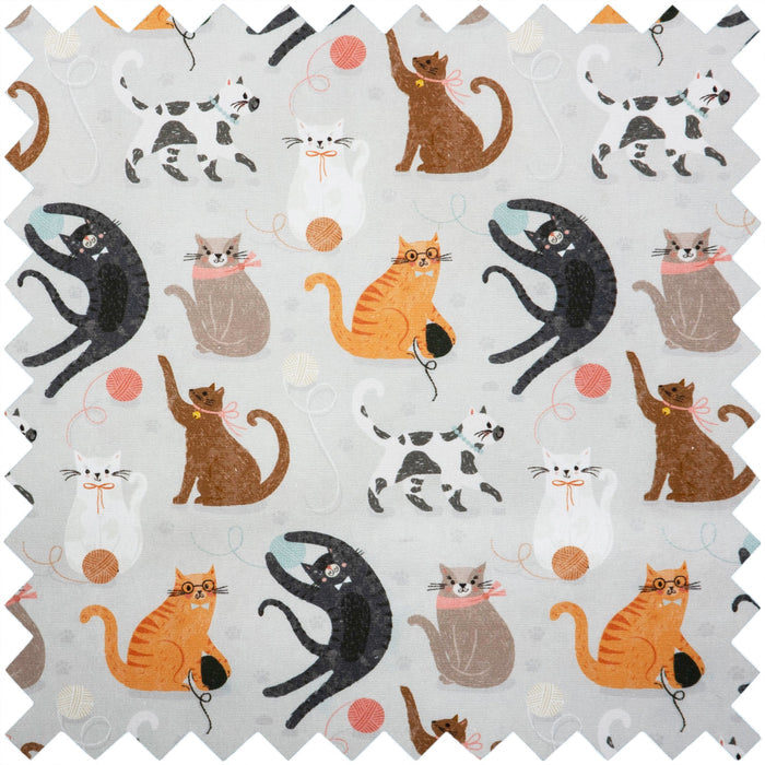 Hobby Gift: Wool Holder: Cats: Item size: (d/w/h) 14 x 14 x 22cm. - Storage Bags