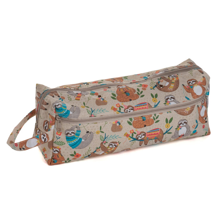Hobby Gift: Yarn Bag: Sloth: Item size: (d/w/h) 13 x 41 x 16.5cm. - Storage Bags