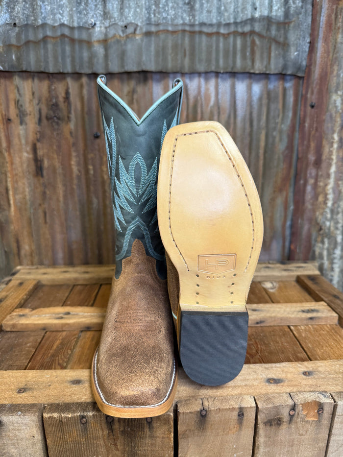 Horsepower Tobacco Old Suede Kids Western Boot