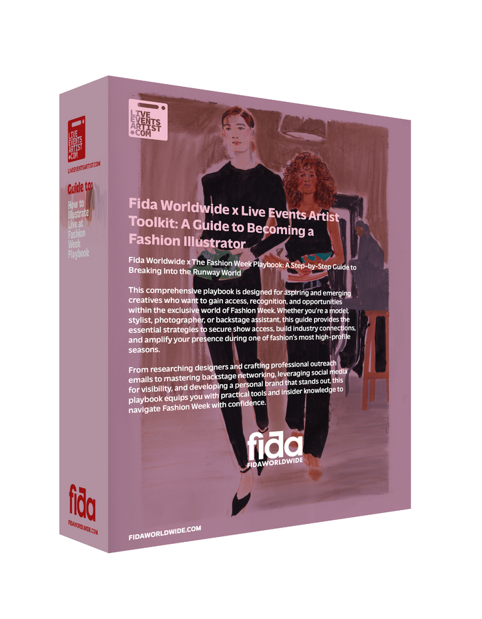 How to Illustrate Live at Fashion Week Playbook