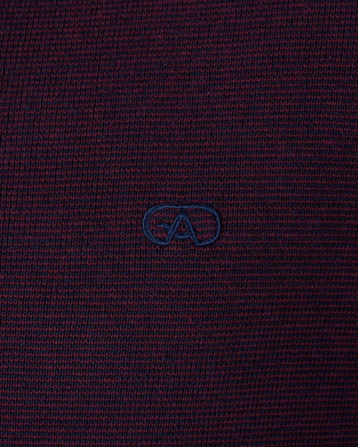 Inch 1/4 Zip in Burgendy