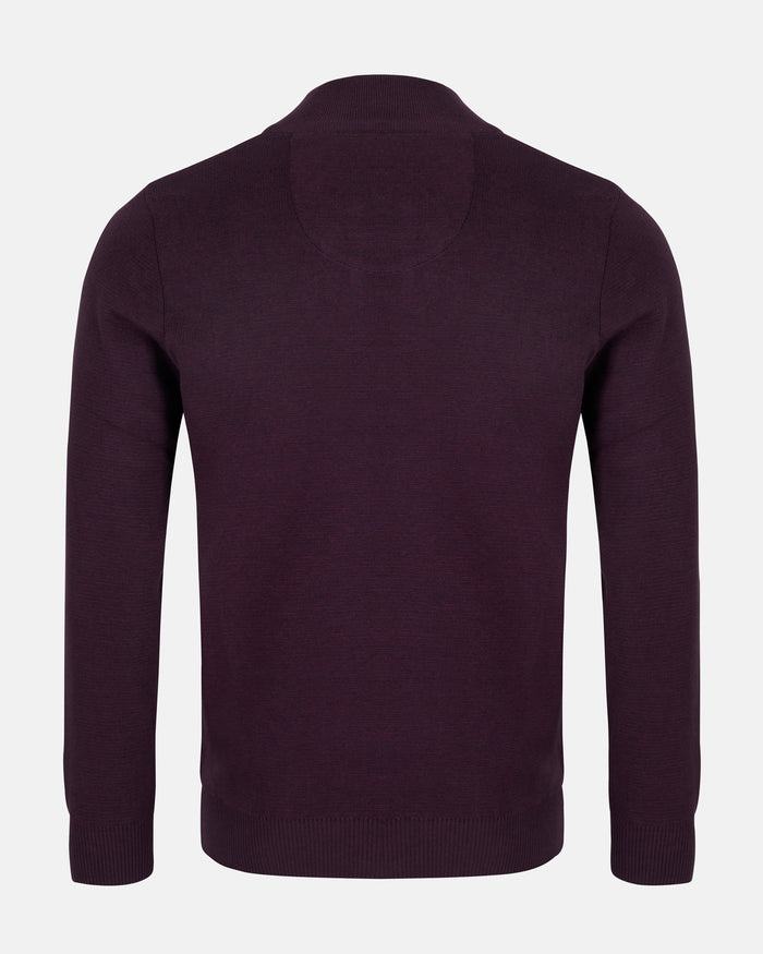 Inch 1/4 Zip in Burgendy