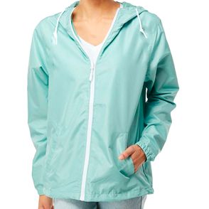 Aqua/ White Zipper