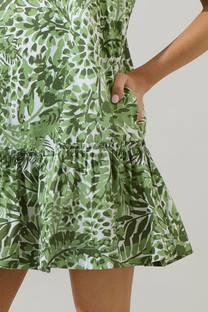 Irenan Leaf Ashby Shift Mini Dress