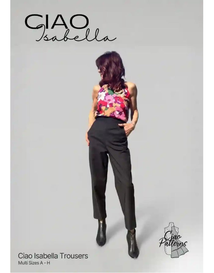Isabella Trousers Paper Sewing Pattern, Ciao Patterns