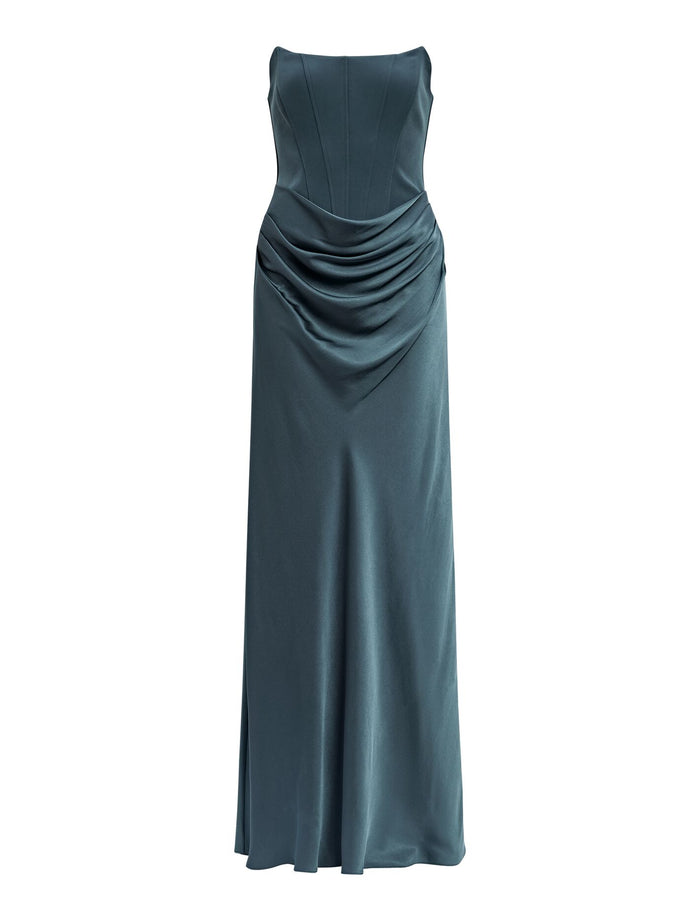 Isra Drape Strapless Maxi Dress Forever New