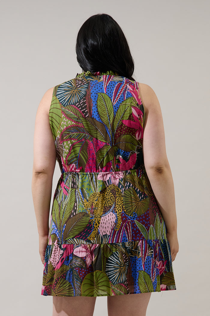 Itzel Shift Mini Dress Jenla Tropical Curve
