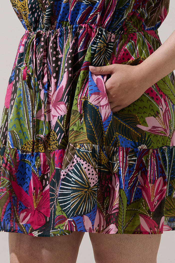 Itzel Shift Mini Dress Jenla Tropical Curve