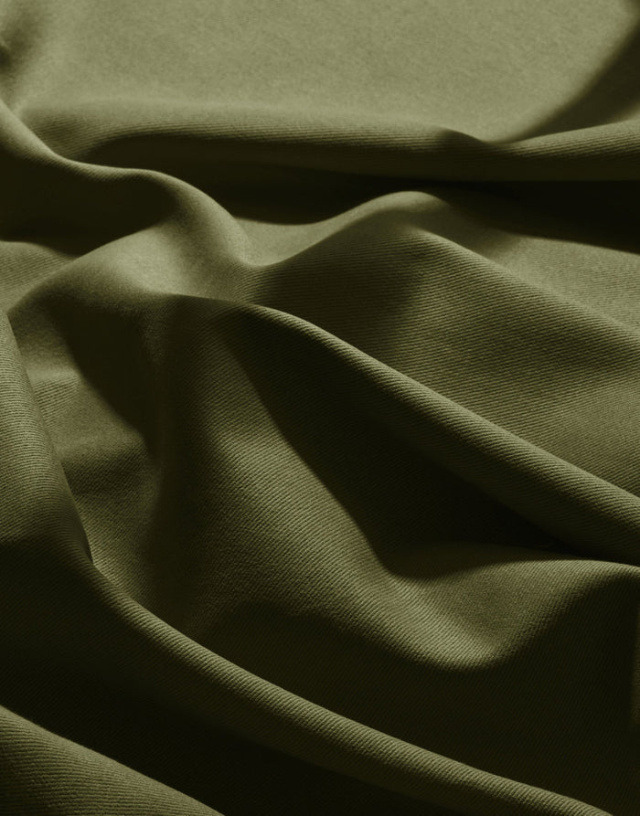 Ivy Green Cotton Gabardine Twill Fabric, Atelier Brunette