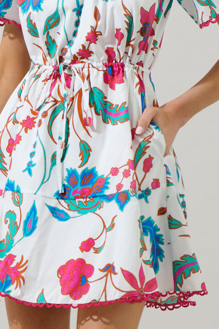 Izzie Floral Bouse Shift Mini Dress